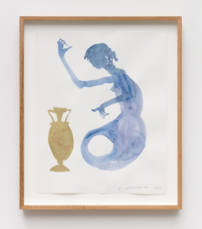 Francis Upritchard, Mermaid with Flounder Vase, 2023 , Anton Kern Gallery