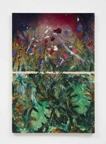 Kevin Beasley, Garden Window VI with Flowers and Monstera, 2023 , Casey Kaplan