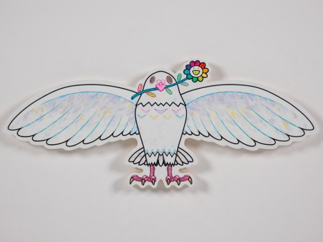 Takashi Murakami , Dove of Peace with a Flower, 2023 , Gagosian