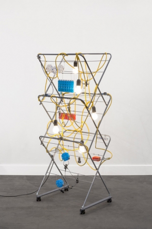 Haegue Yang, Non-Indépliable, nue – Strive and Stake Yellow, 2018 , kurimanzutto