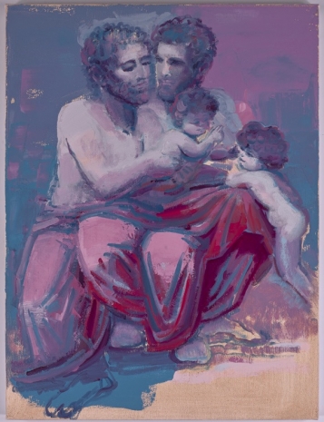 Tirtzah Bassel, Virgin and Child with Saint Hanan and Saint Johanna the Baptist (after Leonardo da Vinci), 2023, Galerie RX