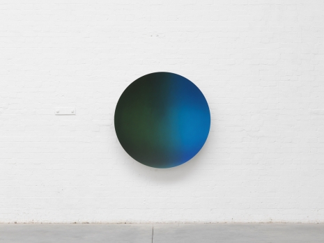 Anish Kapoor, Green Black mix to Oriental Blue satin , 2017, Lisson Gallery