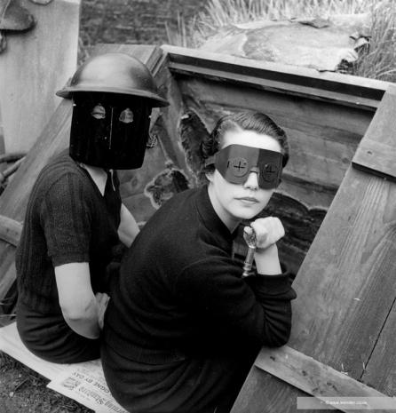 Lee Miller , Women with Fire Masks, London, England 1941, 1941 , Gagosian