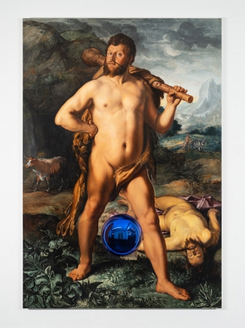 Jeff Koons , Gazing Ball (Goltzius Hercules and Cacus), 2015 , Petzel Gallery