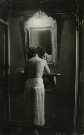 Brassai, At Suzy’s, fille de joie in mirror, 1932 , Howard Greenberg Gallery
