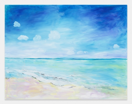 Karen Kilimnik , the beach, the sea froth opal seashore beach, 2023 , Galerie Eva Presenhuber