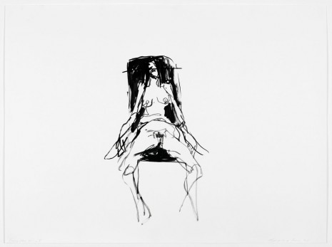 Tracey Emin, Lonely Chair drawing V, 2012, Lehmann Maupin