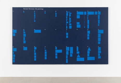 David Diao, BN: The Paintings in Scale (Blue), 1991 , Greene Naftali