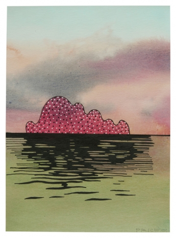Ken Price, Untitled - Pink Sculpture in Green Water, 2001 , Matthew Marks Gallery