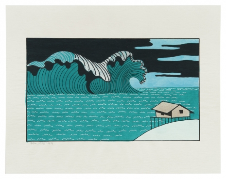 Ken Price, Untitled - Wave and House, 1999 , Matthew Marks Gallery