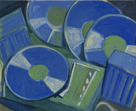 Helmut Middendorf, Schallplatten - Records (blue, green), 1981 , KETELEER GALLERY