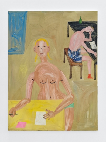 Grace Weaver, Hotel-painting (The Writer), 2023 , Galerie Max Hetzler