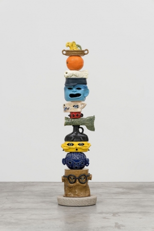 Eric Croes, Totem Blue Fisherman, 2024 , Almine Rech