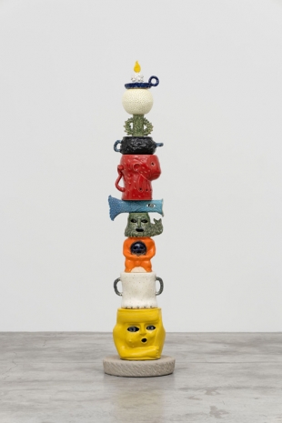 Eric Croes, Totem Red Monkey, 2024 , Almine Rech