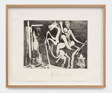 Pablo Picasso, Peintre et modèle, écuyère et «bonhomme», April 13, 1968, Almine Rech