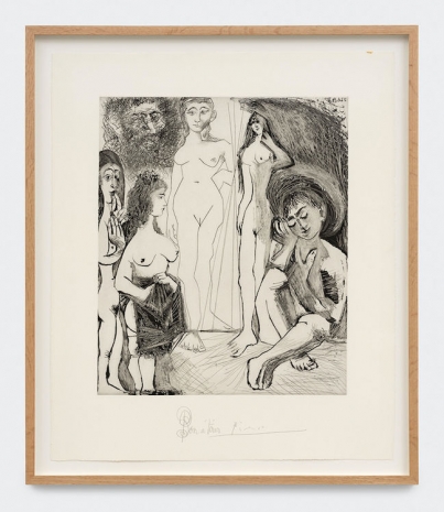 Pablo Picasso, Jeune garçon rêvant : les femmes!, June 22, 1968, Almine Rech
