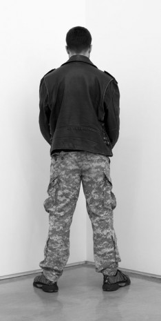 Santiago Sierra, Veteran of the Wars of Afghanistan Facing the Corner (team (gallery, inc.), New York, NY, USA, April 2013), 2013, team (gallery, inc.)