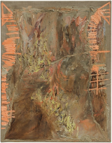 Vera Palme, Painting with orange brush strokes, 2019/2020/2024 , Galerie Buchholz