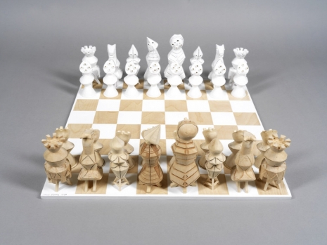 Marcel Dzama, The Chess Set, 2024 , Tim Van Laere Gallery