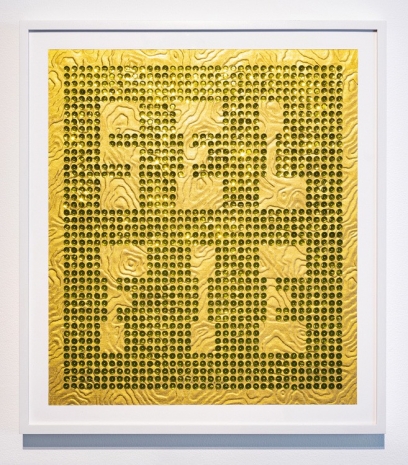 Carel Blotkamp , Selfie goud, 2021 , andriesse ~ eyck gallery