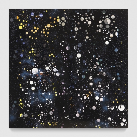 Tavares Strachan, Sunflower (Yellow, White, and Blue Galaxy), 2023 , Marian Goodman Gallery