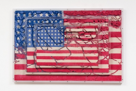 Yukinori Yanagi , Study for American Art – Three Flags, 2019 , BLUM