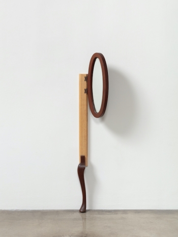 Amalia Pica, (Quasi) Catachresis #23 (leg of the table, face of the mirror, leg of the chair), 2024 , Tanya Bonakdar Gallery