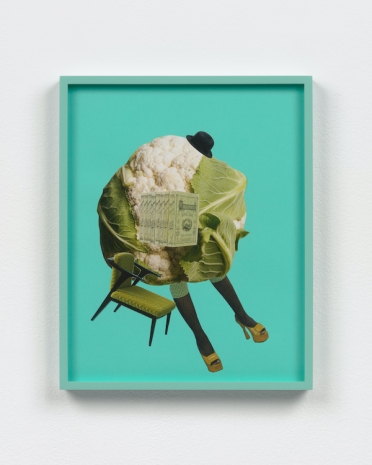 Amalia Pica, Catachresis on paper #76 (head of the cauliflower, ala del sombrero, spine of the book, legs of the chair, heels of the shoe), 2023 , Tanya Bonakdar Gallery