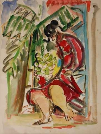 Mariano Rodriguez, Mujer con platanos, ca 1943 , Pan American Art Projects
