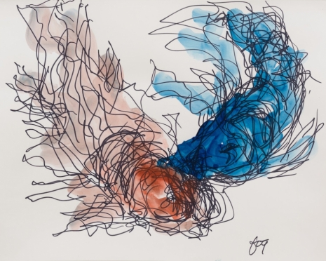 Frank Gehry, Untitled (Rust and Blue Fish), 2022 , Gagosian