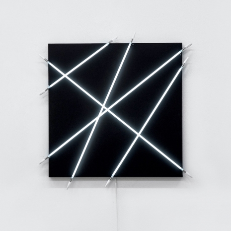 François Morellet, 5 néons au hasard de π n°1, 2016, A arte Invernizzi