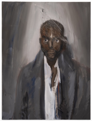 Kenrick McFarlane, Black Man in Grey Coat, 2024 , Galerie Peter Kilchmann