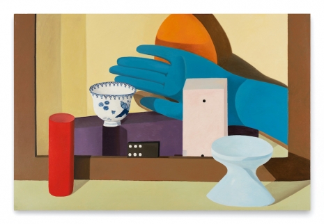 Nathalie Du Pasquier, Blue hand and domino, 2007 , Anton Kern Gallery