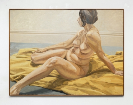 Philip Pearlstein, Female Nude on Yellow Drape, 1965 , Bortolami Gallery
