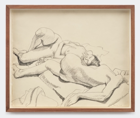 Philip Pearlstein, Two Models Lying on Floor, 1964 , Bortolami Gallery