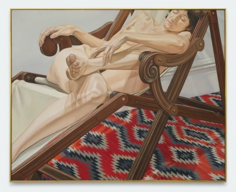 Philip Pearlstein, Female Model on Deck Chair, 1978 , Bortolami Gallery