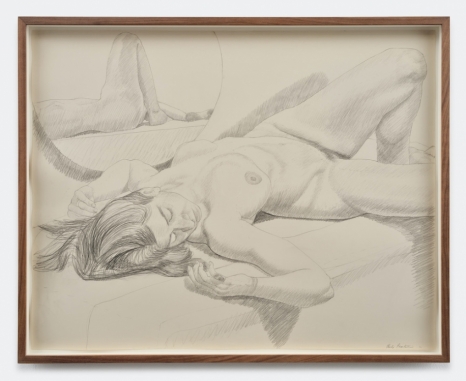 Philip Pearlstein, Reclining Nude with Mirror, 1972 , Bortolami Gallery