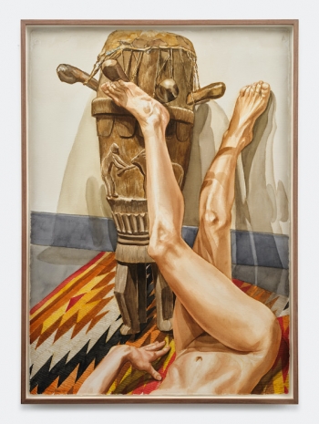 Philip Pearlstein, Legs with African Drum, 1997 , Bortolami Gallery