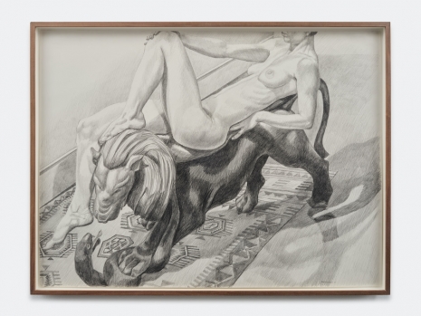Philip Pearlstein, Female Reclining on Lion, 1991 , Bortolami Gallery