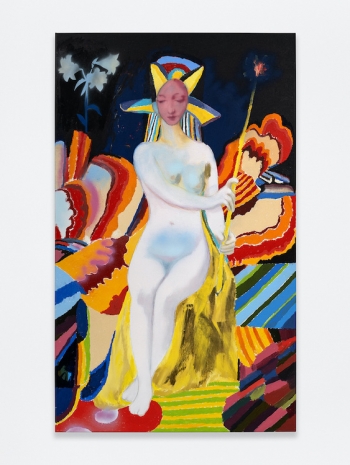 Alessandro Pessoli , Yellow Submarine Virgin, 2023 , Anton Kern Gallery