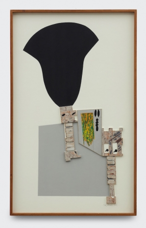 Ray Johnson, Black Hat with Figures, 1966 , BLUM