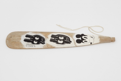 Ray Johnson, Untitled (Paddle with Bunnyheads and Mickey), 1986,  c. 1994 , BLUM