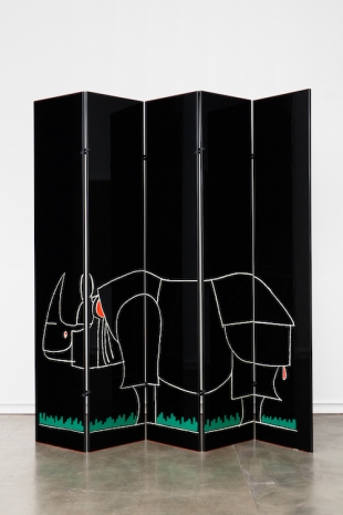 François-Xavier Lalanne , Paravent Rhinocéros, série Ultramobile, 1976 , Galerie Mitterrand