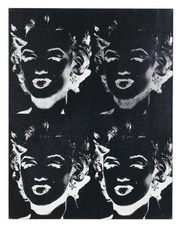 Andy Warhol , Four Marilyns (Reversal Series), 1979–86 , Gagosian