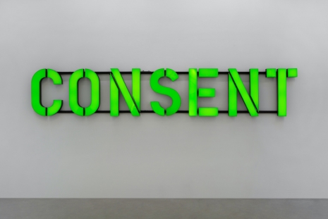 Claire Fontaine, CONSENT (Green), 2020 , Mennour