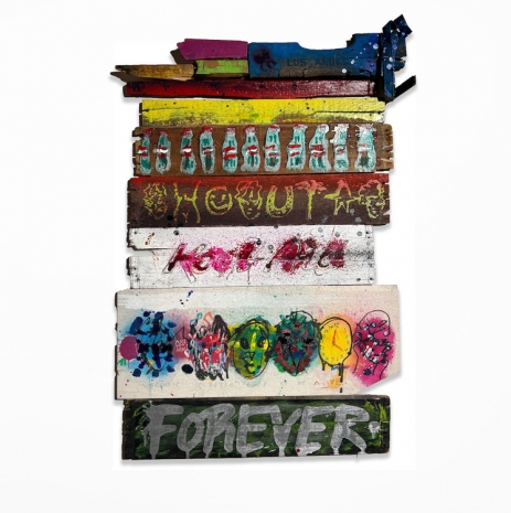 Gregory Siff , Survival Marker #8, (Because it feels so good to be alive), 2024 , Praz-Delavallade