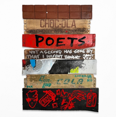 Gregory Siff , Survival Marker #5 (Chocolate Poets), 2024 , Praz-Delavallade