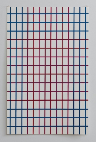 Winston Roeth, Red & Blue 2'' x 3'' Grid, 2006 , Slewe Gallery