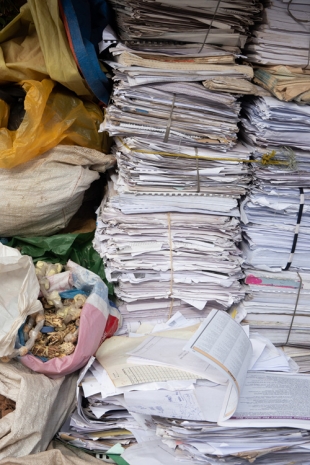 Wolfgang Tillmans, Office Paper For Food Wrapping Recycling, Addis Ababa, 2019 , Galerie Buchholz
