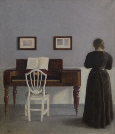 Vilhelm Hammershøi, Interior with the Artist's Wife, Seen from Behind, 1901 , Hauser & Wirth
